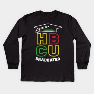 HBCU Graduated Historical Black College Alumni Kids Long Sleeve T-Shirt